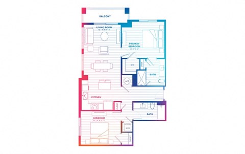 blueprint of a floor plan of a house